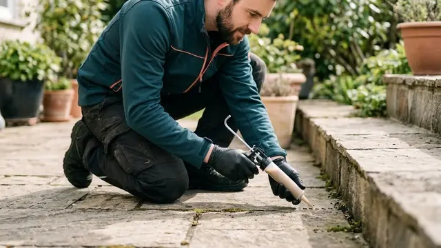 Lebensmittelmottenbekämpfung: Techniker bei der Arbeit