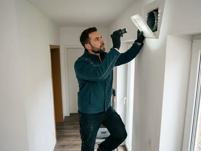Schädlingsinspektion: Techniker bei der Arbeit